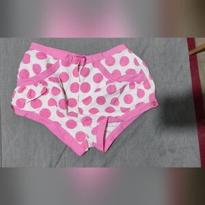 Betsey Johnson Pink polka dot shorts (like new)